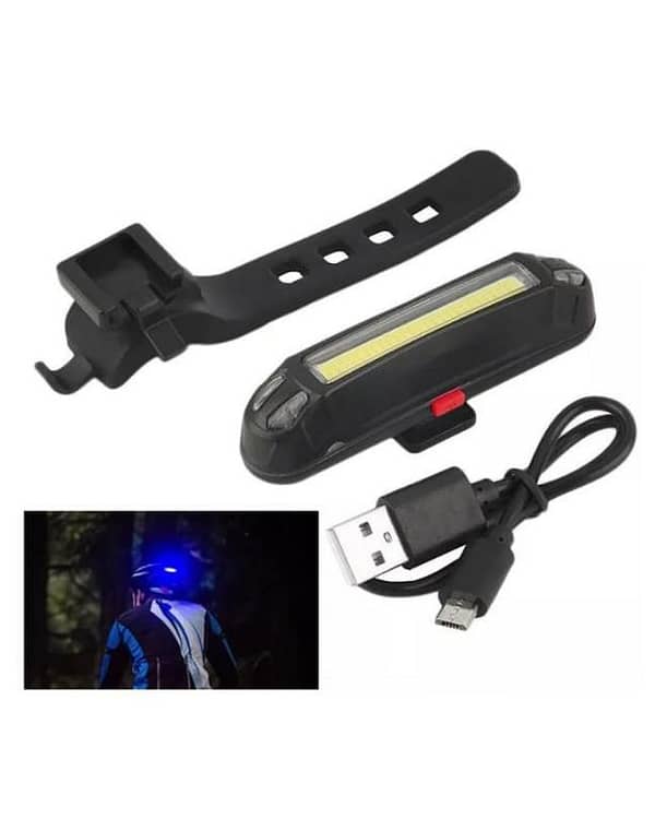 Bicycle Tail Light 6-mode USB Charging Warning Light Mountain Bike Road Light Waterproof Flashlight