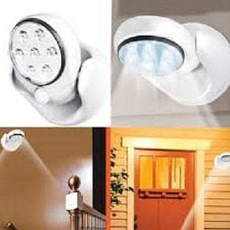 LED Light Night Light 360° Rotates Battery-Powered