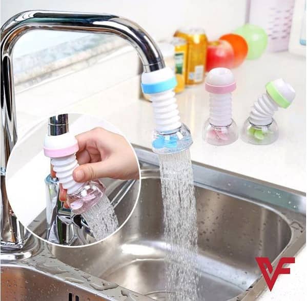 Set of 2 Water-Saving 360-Degree Angle Faucet Sprayer Nozzles for Kitchen and Bathroom