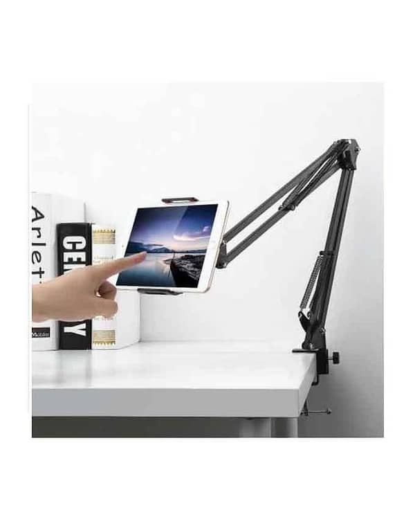 Tablet Stand Long Arm 360 Degree Rotation Adjustable Holder