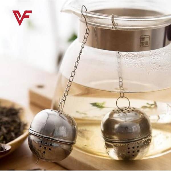 Stainless Steel Tea Infuser with Hook - Spice, Herb, and Seasoning Filter Ball for Loose Tea Leaves
