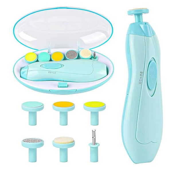6-in-1 Baby Nail Clippers and Electric Trimmer Kit for Newborns and Toddlers