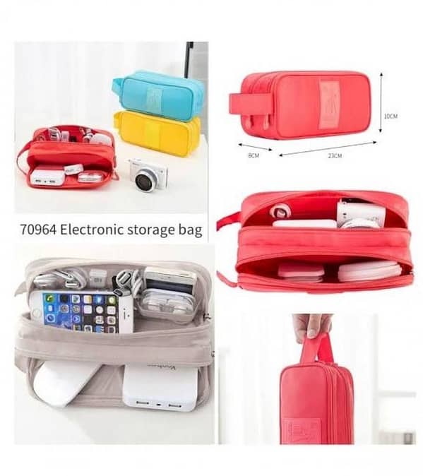 Large Pen Pencil Makeup Brushes Mobile Accessories Case Pouch Capacity 2 Compartments Canvas Pencil Pouch