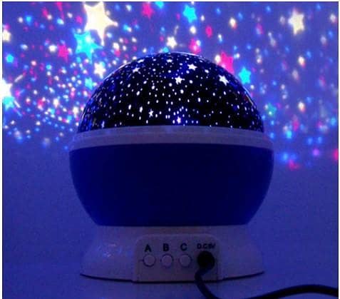 Rotary Flashing Starry Star Moon Sky Star Projector Room Novelty Night Light Projector Lamp Kids Baby Abajur Infantil Bed Lamp