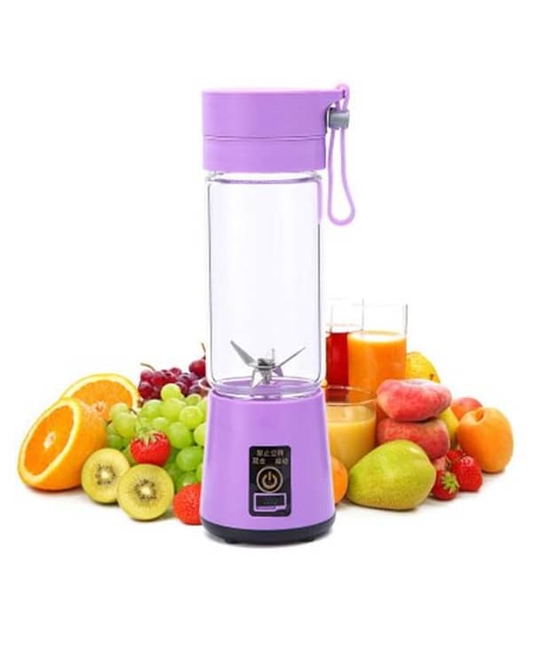 6 Blades 400Ml Mini Juicer Rechargeable Portable Electric Fruit Juicer