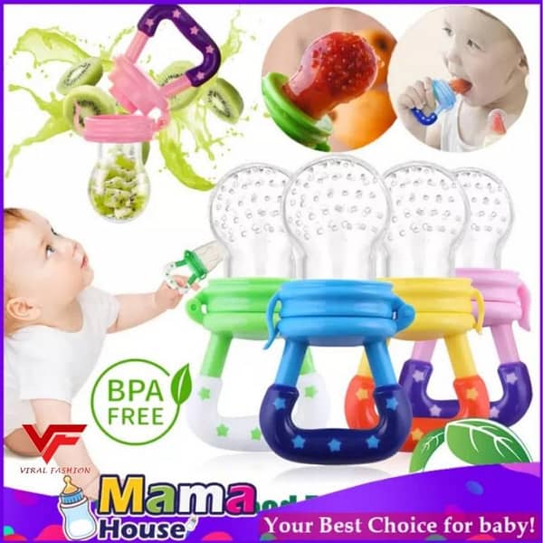Chosni Baby Fruit Pacifier - Fresh Feeder and Soft Teether with Quality Nip