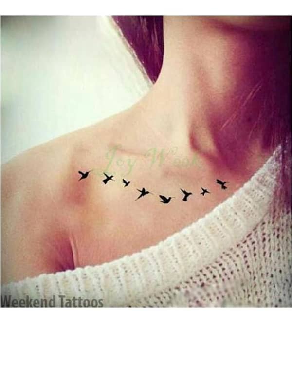 Waterproof Temporary Tattoo Stickers Featuring Birds, Mermaids, Owls, Deer, and Mandalas