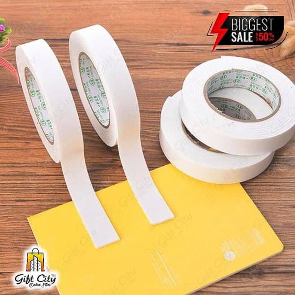 Gift City Self-Adhesive Double-Sided Foam Tape for Wall Clocks and Mounting Pads