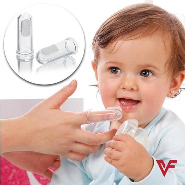 Soft Silicone Finger Toothbrush and Baby Tongue Brush