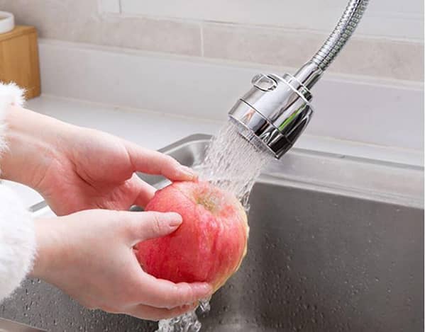 TURBO FLEX 360 FLEXIBLE FAUCET SPRAYER TAP MOVER INSTANT HANDS FREE SWIVEL SPRAY HOSE SPRAY SINK