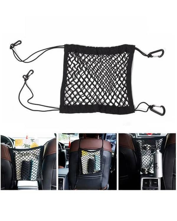 30*25cm Car Organizer Seat Back Storage Elastic Car Mesh Net Bag