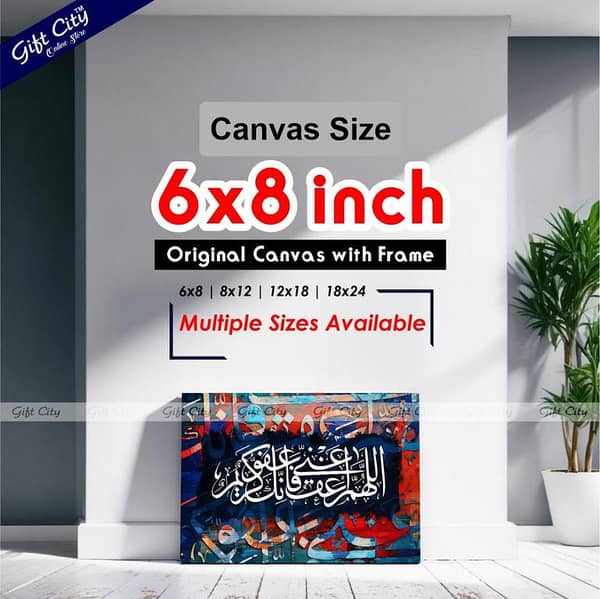 Gift City Colorful Painting Canvas Art - Wooden Frame, Multiple Sizes, Lifetime Print - Ideal for Home and Office