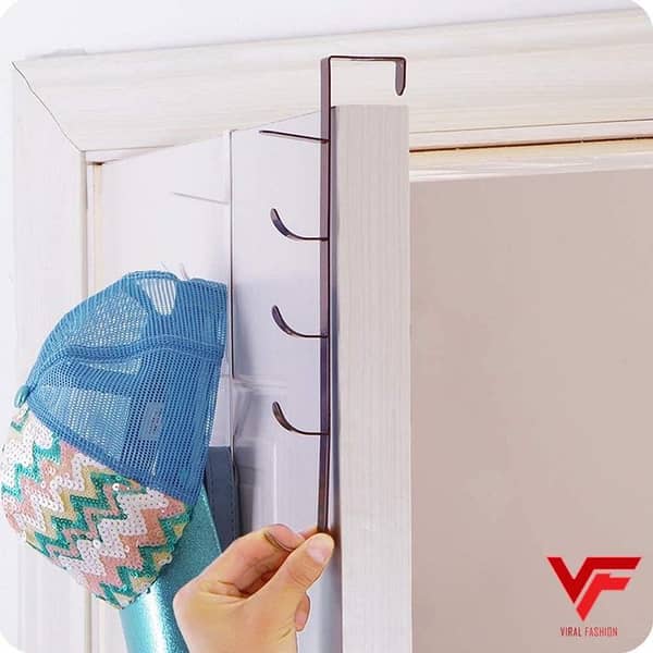 ABS 5-Hook Over The Door Organizer for Coats, Hats, Bags, and Towels - Heavy-Duty Rack for Closet, Kitchen, and Bathroom Doors
