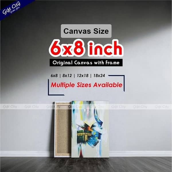 Gift City Digital Canvas Painting with Frame - Colorful Wall Art for Home Decor in Various Sizes