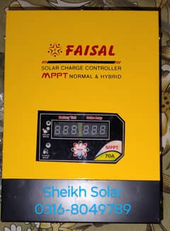 Solar MPPT Charge Controller Faisal 70 + Amp New Model