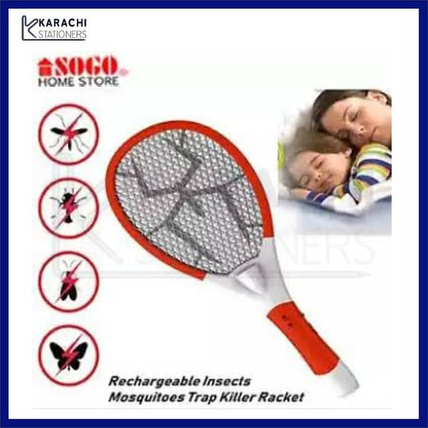 2 In 1 Rechargeable Mosquito Killer Racket