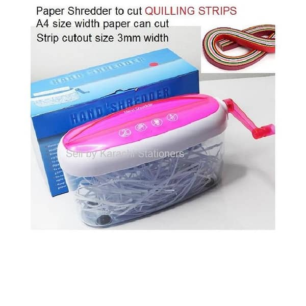 Manual A4 Paper Shredder for Cutting Quilling Strips