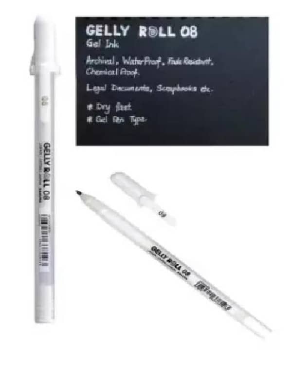 1 Pc Sakura Gelly Roll White Gel Pen