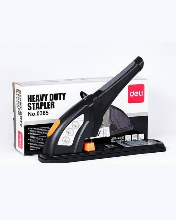 Deli Power Saving Heavy Duty Stapler 240 Sheets (70gms)  0385 - Black