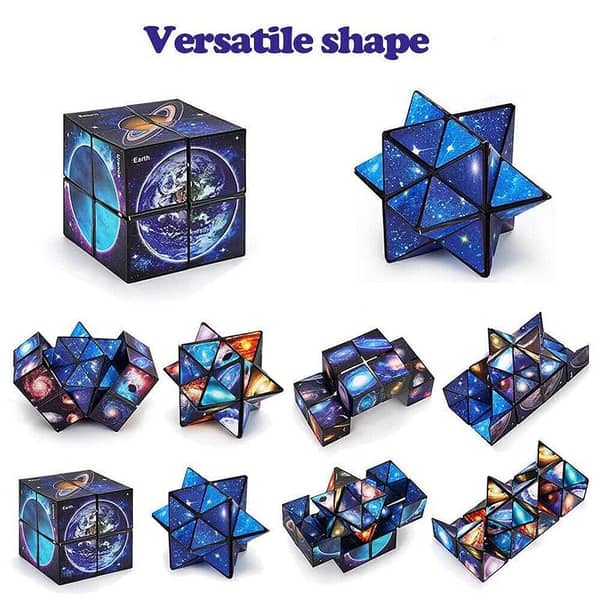 The Magnetic Puzzle Cube Magic Cube The Shape Shifting Box Magnetic Brain Puzzle Box Fidget Cube Rubik's Cube Anti Stress Changeable Decompression Toys Puzzle 3D Magic Cube KS
