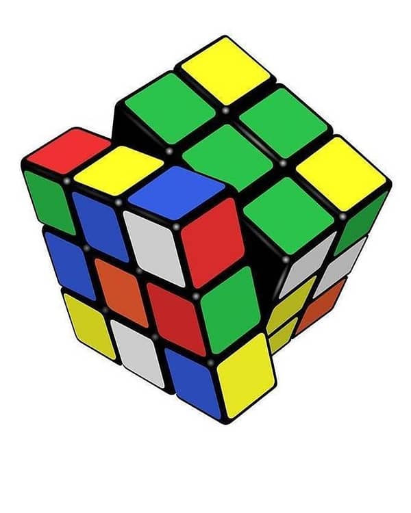 Rubik's Cube - Multicolour-(K. S. )