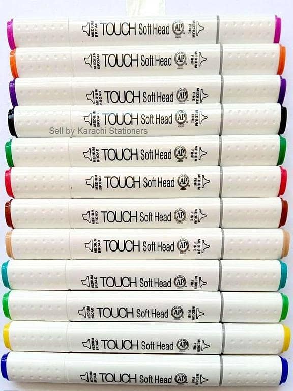 Set of 12 Alco_hol_ ink Superior Touch art sketch double headed Art marker Permanent marker sketching marker graphic markers MS-888