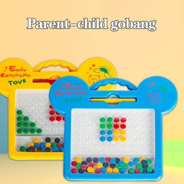 Magnetic Drawing Board Beads Dot Pattern Toy Early learning educational toy for kids creative game basic and life skill toy puzzles Brain Teaser Birthday Gift KS