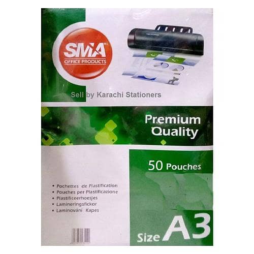 A3 size 75M 50pcs Lamination Pouches A3 75 Microns Lamination Pouch Hard Binding Card Pouch Lamination Pouches A3 SMA Lamination Pouches A3 SMA