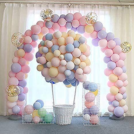 Multi Color Premium Macron Latex Balloons for Birthday Parties / Wedding / Baby Showers Celebration & Decorations (25 pcs),-(K. S. )