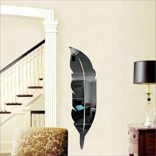 Acrylic Mirror Wall Leaf 3d Wall Sticker Sets Decore Art Design Decoration For Home Decor Living Bed Room And Offices And For Gifts Piece Item KS