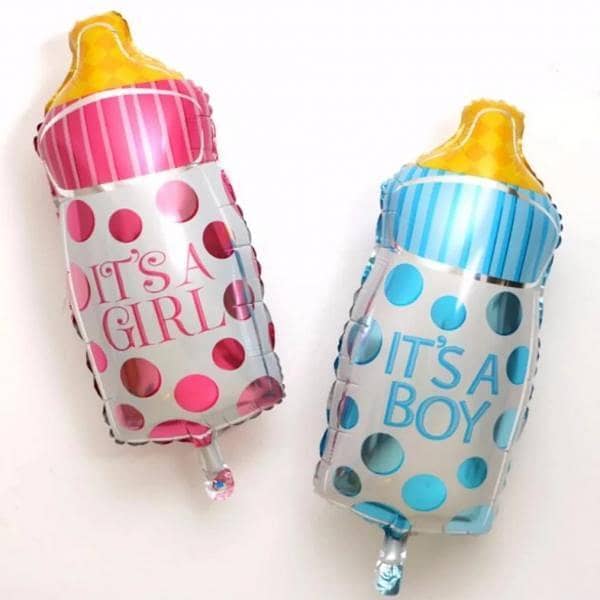 It's a Boy / It's a Girl Feeder Shaped Aluminum Foil Balloon For Baby Shower Decoration and Celebrations,-(K. S. )