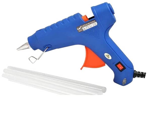 20w Compact Blue Hot Glue Gun with One Glue Stick