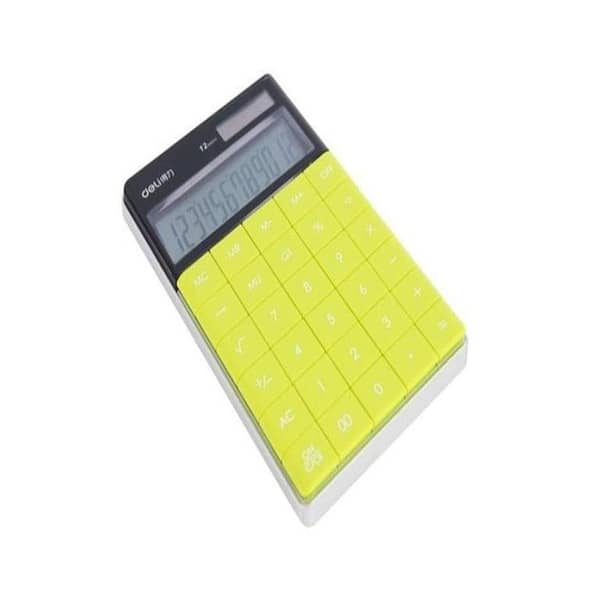 1589 Slim Mathematics Calculator in Yellow