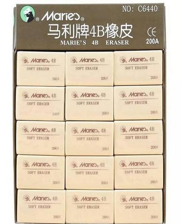 Drawing Pencil Eraser - Pack Of 6