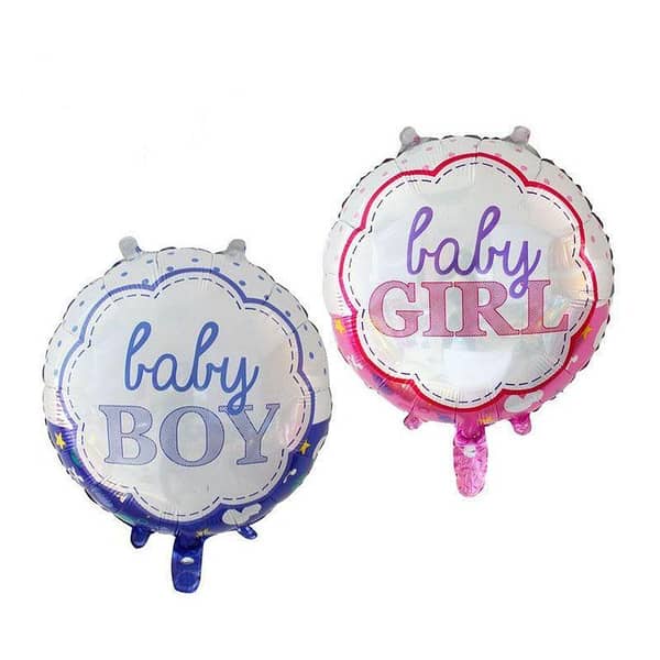 Baby Girl / Boy Round Shaped Foil Balloon,-(K. S. )