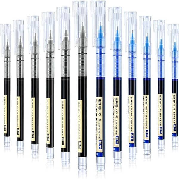 Quick-Drying Ink 0.5 mm Extra Fine Point Pens Liquid Ink Pen Rollerball Pens