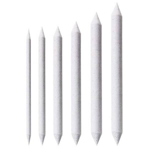 6 Pieces Set Charcoal Blender Blending Stump Pastels & Tortillion For Sketch Drawing