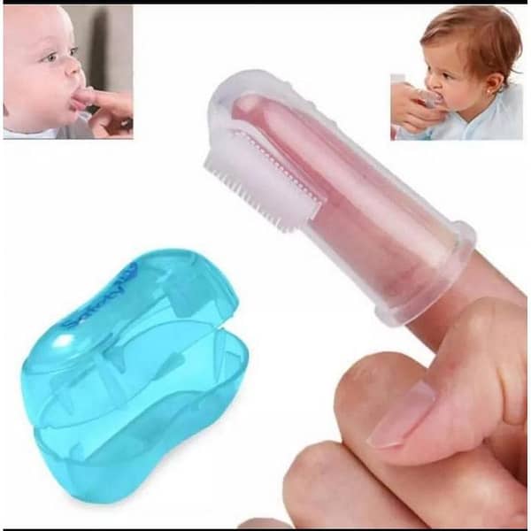Infant Tooth Brush With Box Finger Size Teether For Kids/Baby