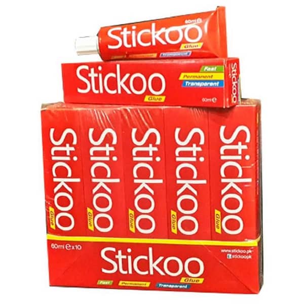 60Ml X 1Pc Stickoo Tube All Purpose Liquid Glue Uhu Glue