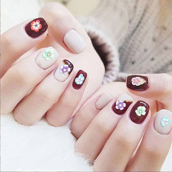 150pcs Nail Art / Epoxy Fillings DIY Resin 3d flower Mix Designs Tiny Slices Polymer Clay DIY Beauty Nail Stickers Decorations KS