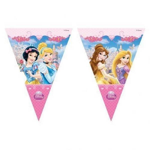 Disney Princess Plastic Party Flags Banner (2.3 m),-(K. S. )