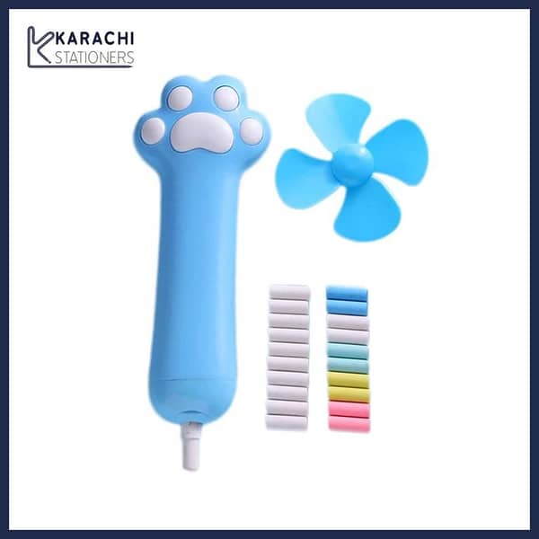YZ1512 Battery Operated Electric Eraser with 20pcs colorful eraser refills KS
