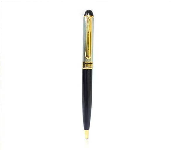 1pcs Silver Body Metal Cap Ballpoint Blue Best For Writing KS