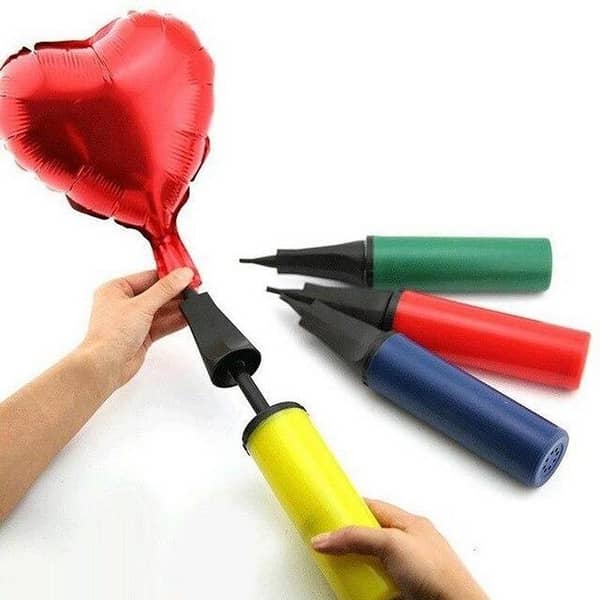 Heavy Duty Plastic Balloon Air Pump (Multi-color) For Birthdays, Celebration and Parties Decoration,-(K. S. )