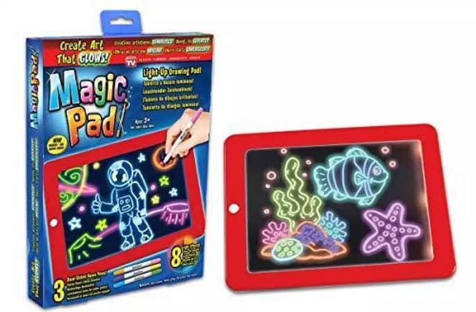 3D Magic Tablet Educational Writing Pad Kids Learning Toys Electronic Toy Drawing Board Puzzle Light Board