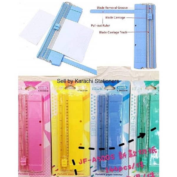 A500S A4/A5 Portable Paper Trimmer Scrapbooking machine Precision Paper Photo Cutting Mat Machine Rotary Cutter Ruler Guillotine