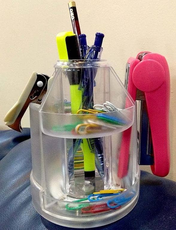 Rotating Pen Stand Revolving Pen Stand Transparent DG-622