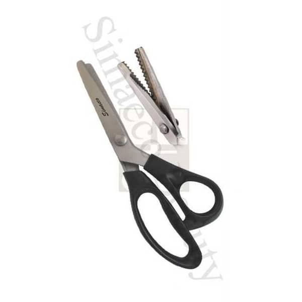 Zigzag Wave Professional Dressmaking Pinking Shears Fabric Leather Crafts Upholstery Tailor Zig Zag Cut Scissors 5mm-KS