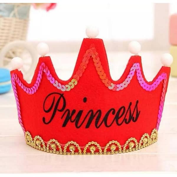 LED Fabric Crown Birthday Hats for Children for Birthday Party Celebration Decoration
