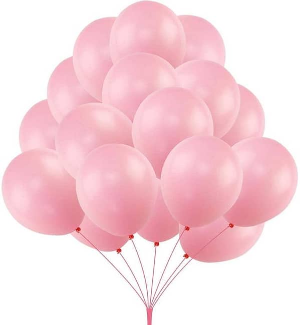 50 pc Pink Balloons for Birthday decorations Happy Birthday decorations -party decorations Balloons party celebrations -red balloons -Birthday party items -party items- party balloons -couple Balloons - imported balloons- happy Birthday Balloons